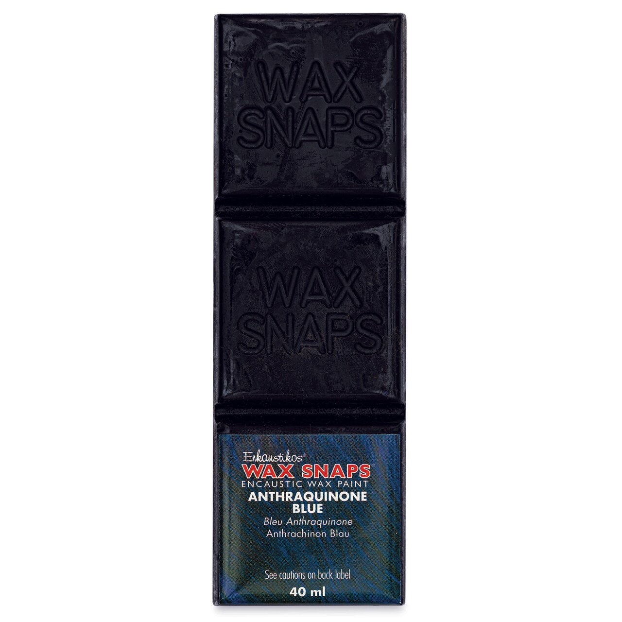 Enkaustikos Wax Snaps Encaustic Paints - Anthraquinone Blue, 40 ml cake